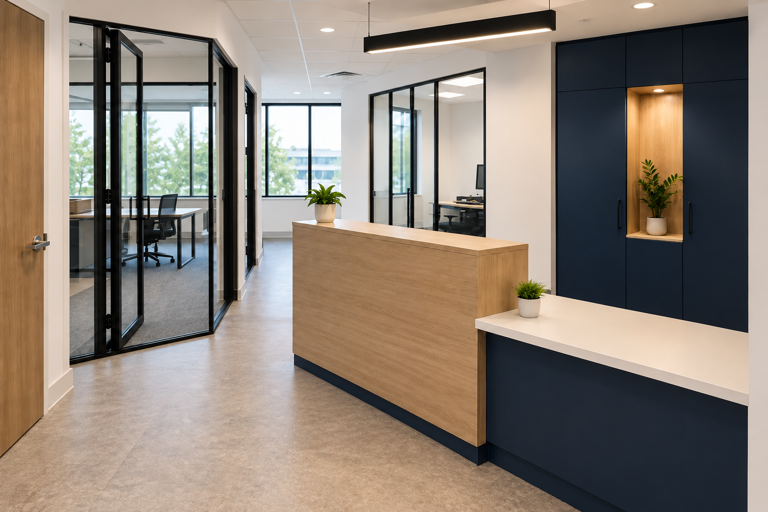 Commercial Interiors conceptual illustration